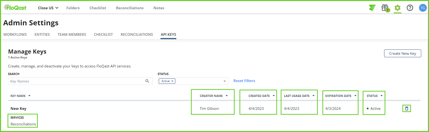 API Key Management
